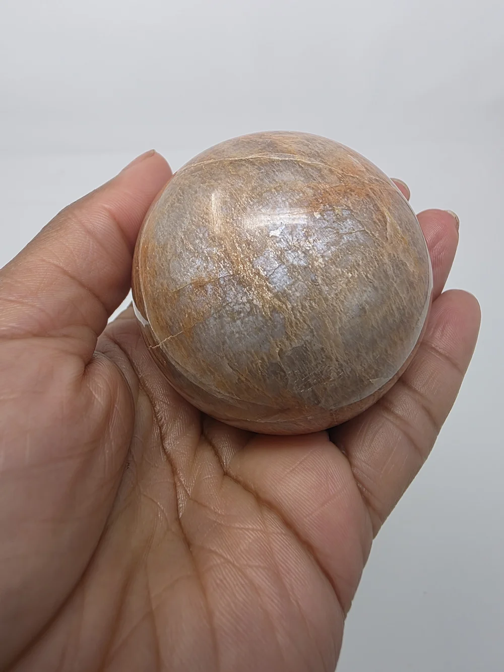 Peach Moonstone Sphere